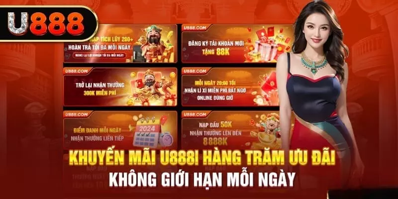 Các khuyến mãi U888 hot đang diễn ra