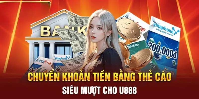 Những hình thức nạp tiền U888 được hỗ trợ